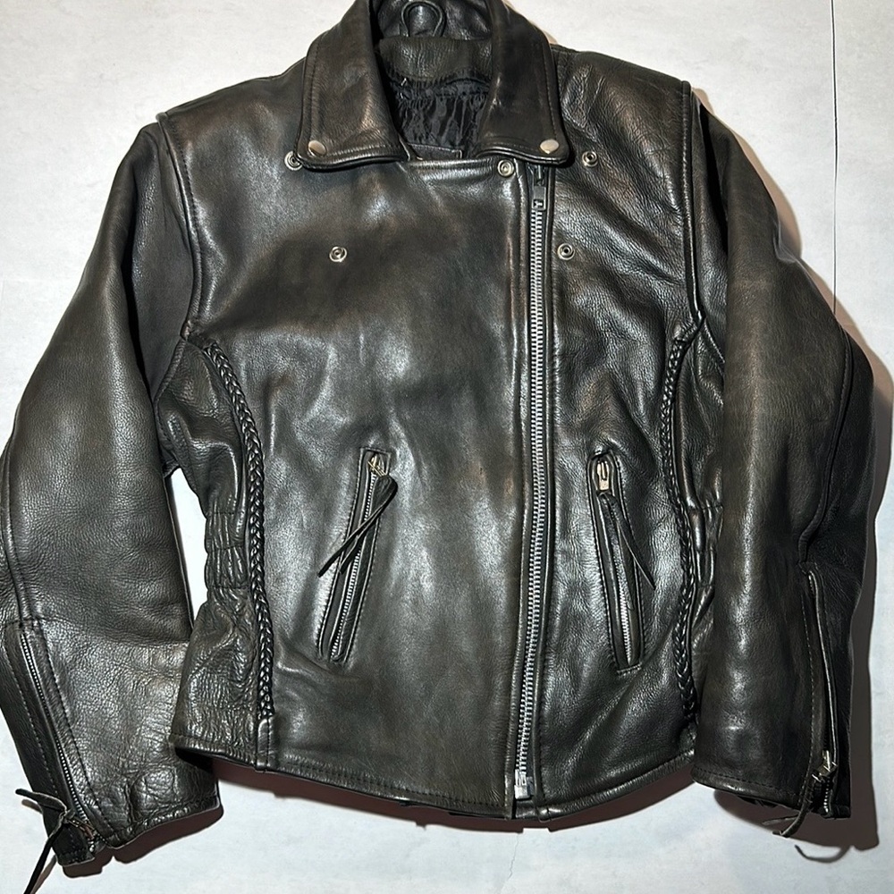 AK Adnan Men's Biker Leather Jacket
